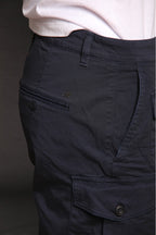 George Coolpocket bermuda cargo uomo in raso stretch logo edition carrot fit ①