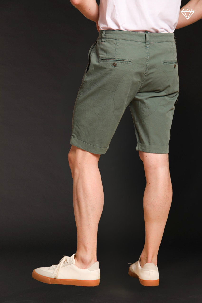 George Coolpocket bermuda cargo uomo in raso stretch logo edition carrot fit ①