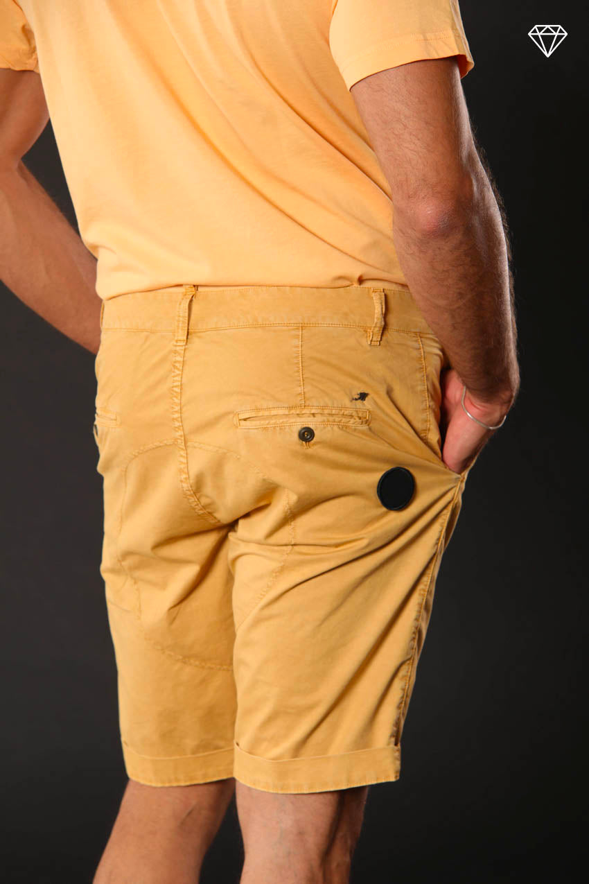 John Coolkhinos bermuda chino uomo in cotone pima logo edition carrot fit ①