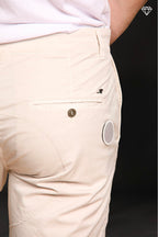 John Coolkhinos bermuda chino uomo in cotone pima logo edition carrot fit ①