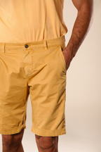 John Coolkhinos bermuda chino uomo in cotone pima logo edition carrot fit ①