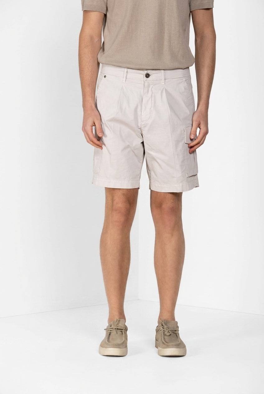 Cargo Bermuda Cargo Herren aus Stretch-Gabardine relaxed fit