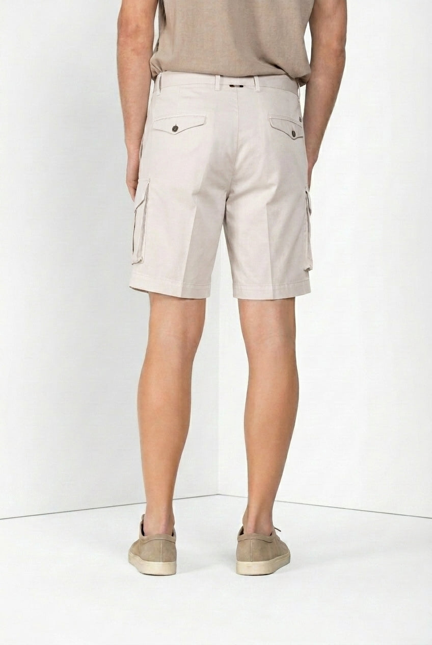 Cargo Bermuda Cargo Herren aus Stretch-Gabardine relaxed fit