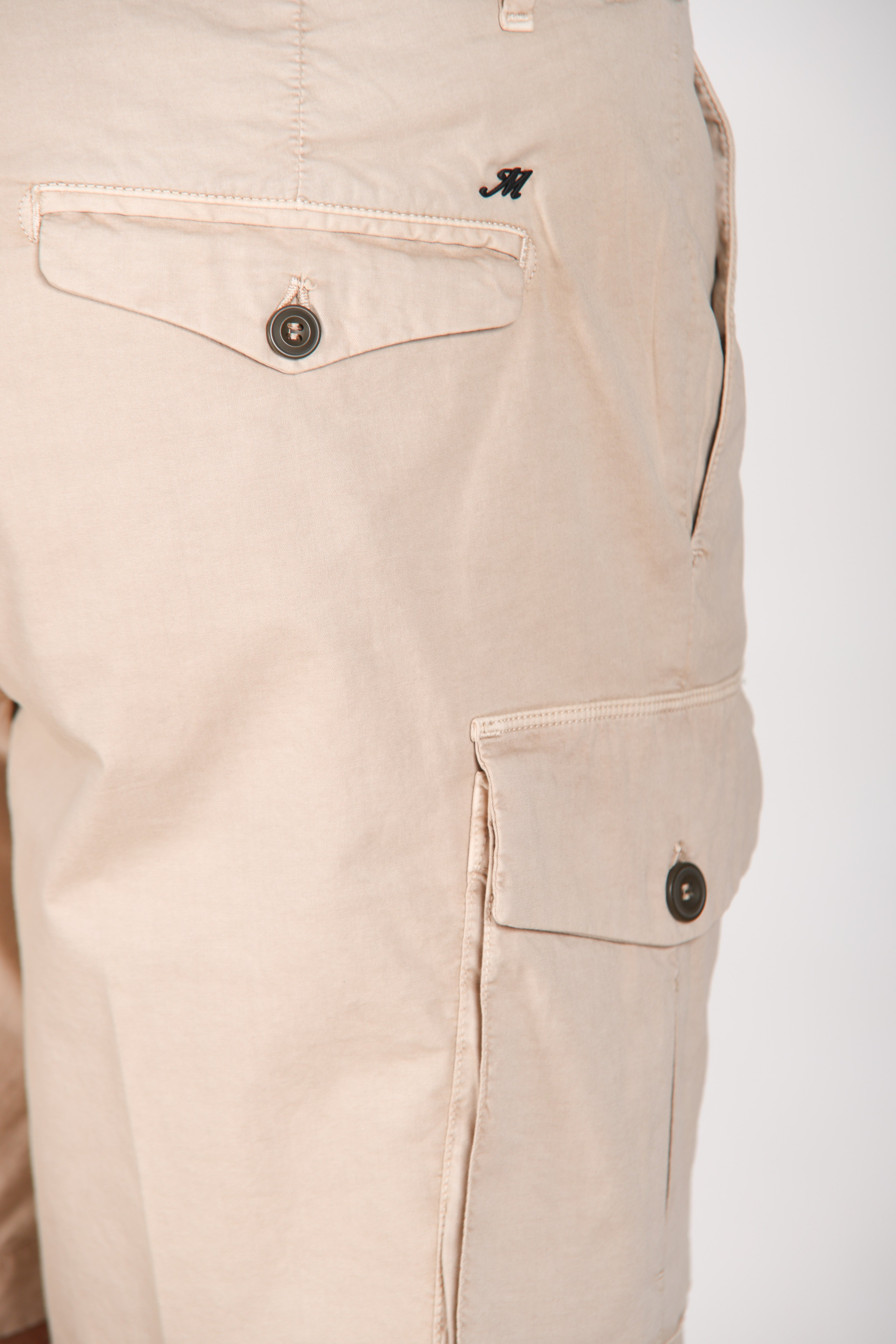 Cargo Bermuda Cargo Herren aus Stretch-Gabardine relaxed fit