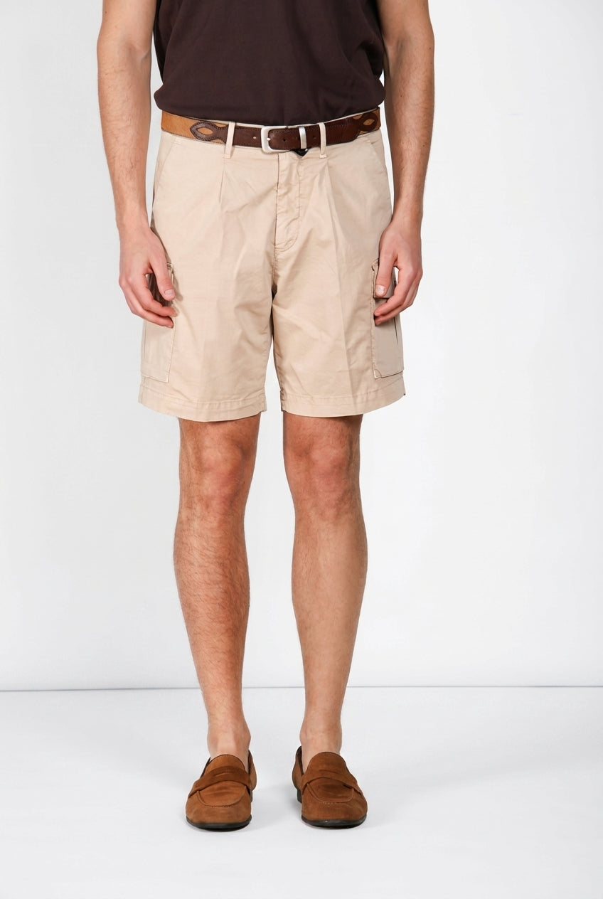 Cargo Bermuda Cargo Herren aus Stretch-Gabardine relaxed fit