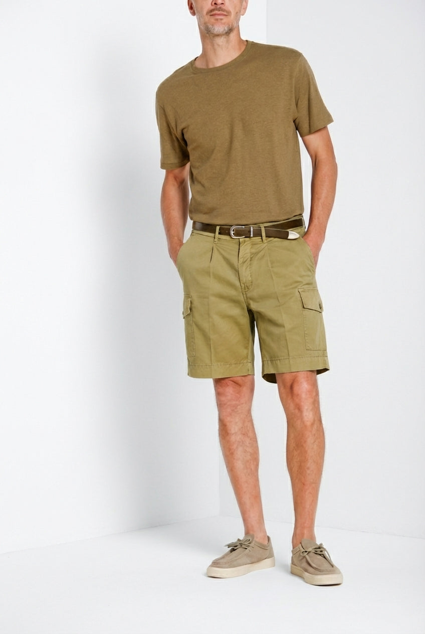 Cargo Bermuda Cargo Herren aus Stretch-Gabardine relaxed fit
