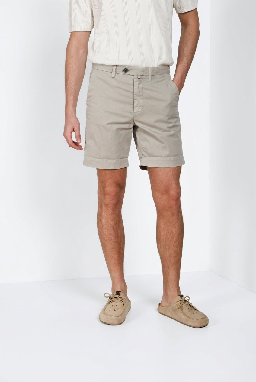 Boston Delamere Herren Chino Bermuda aus Stretch-Twill relaxed fit