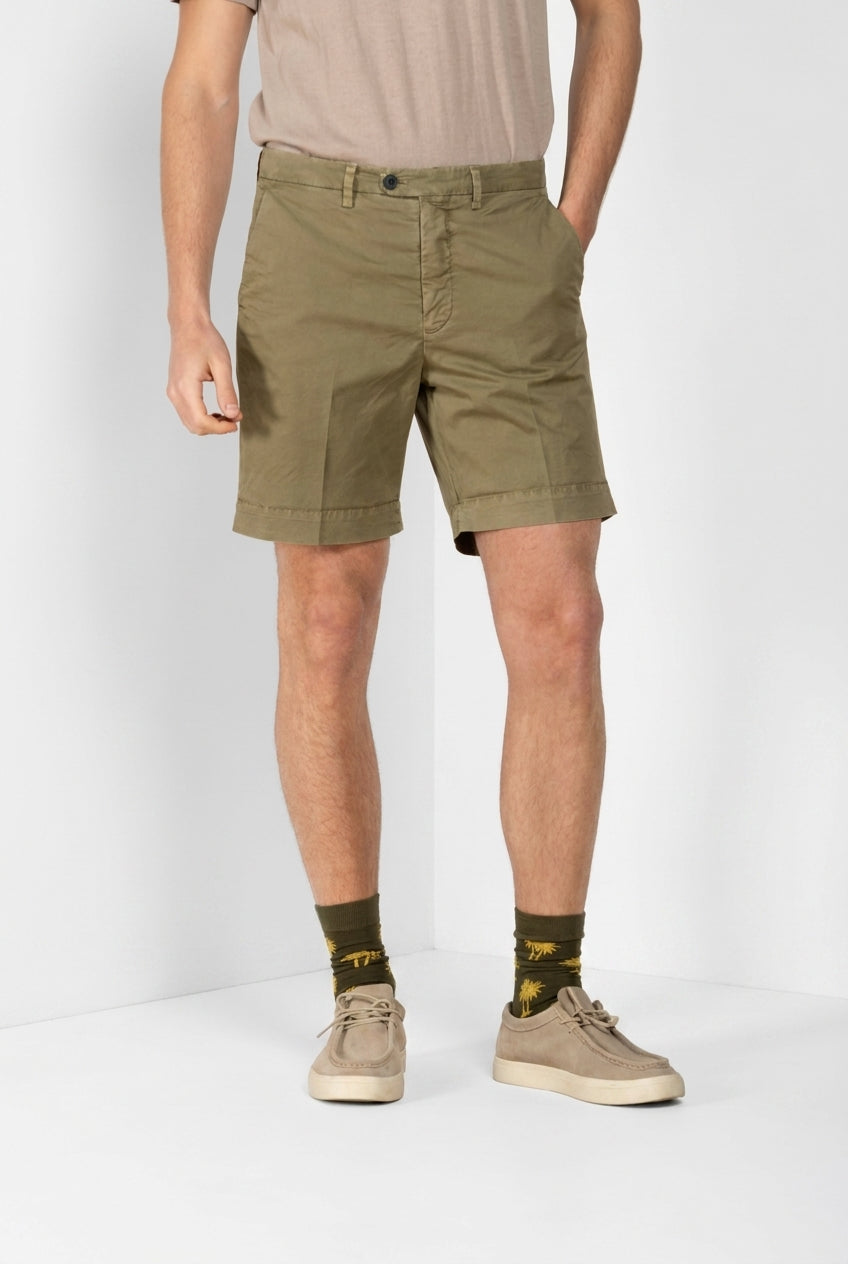 Boston Delamere Herren Chino Bermuda aus Twill Stretch relaxed fit