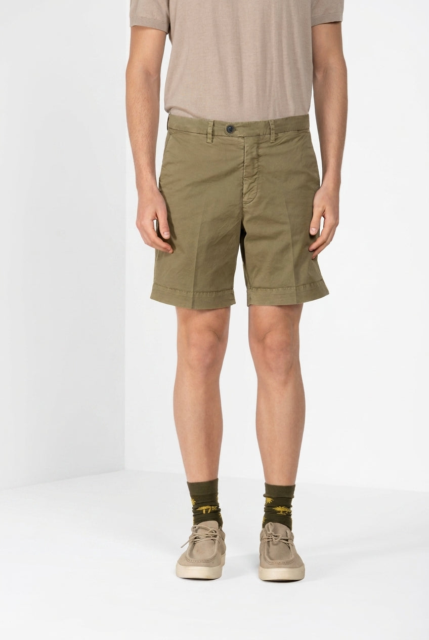 Boston Delamere Herren Chino Bermuda aus Twill Stretch relaxed fit