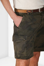 Chile M74 Bermuda Cargo Herren aus Canvas Camouflagedruck relaxed fit