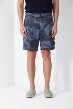 Chile M74 Bermuda Cargo Herren aus Canvas Camouflage-Druck relaxed fit