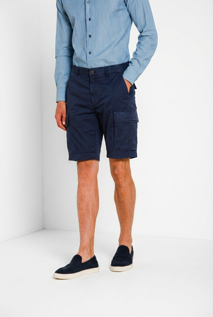 Cargo M74 Bermuda Cargo Herren aus Stretch-Gabardine relaxed fit