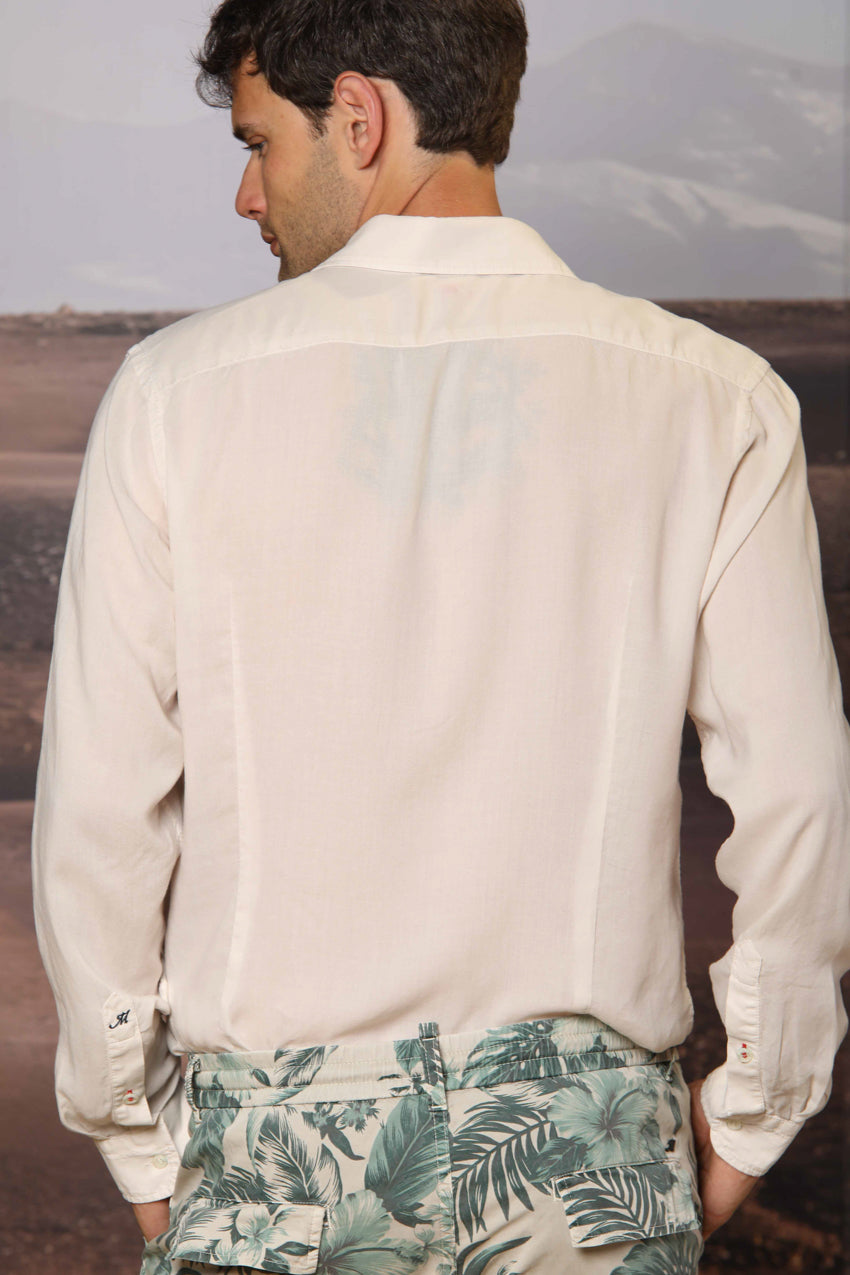 Torino camicia uomo a manica lunga in tencel
