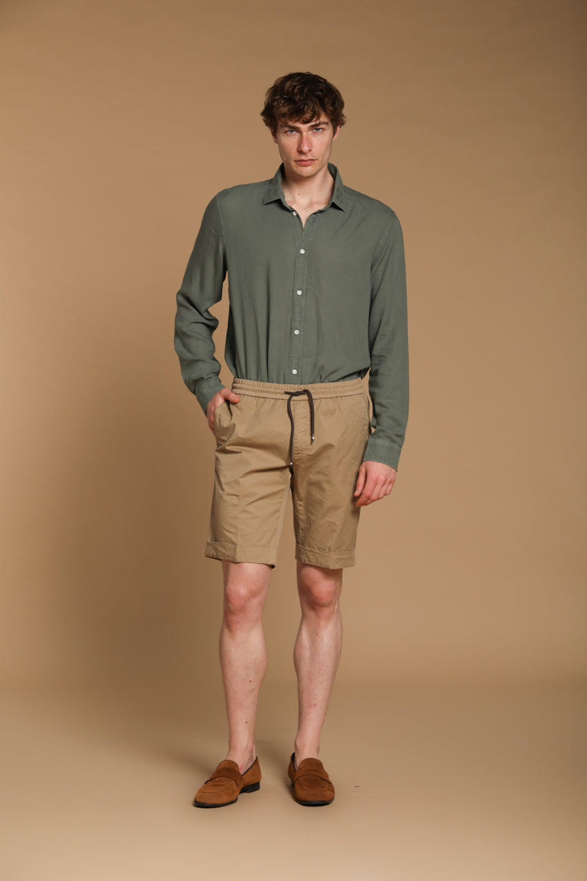 Torino camicia uomo a manica lunga in tencel