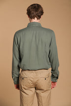 Torino camicia uomo a manica lunga in tencel