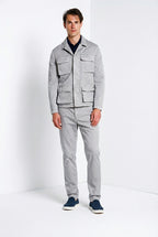 Flyshirt Delamere Herren Jacke Overshirt aus Stretch-Gabardine