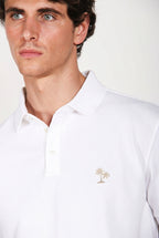 Leopardi polo uomo in piquet ①