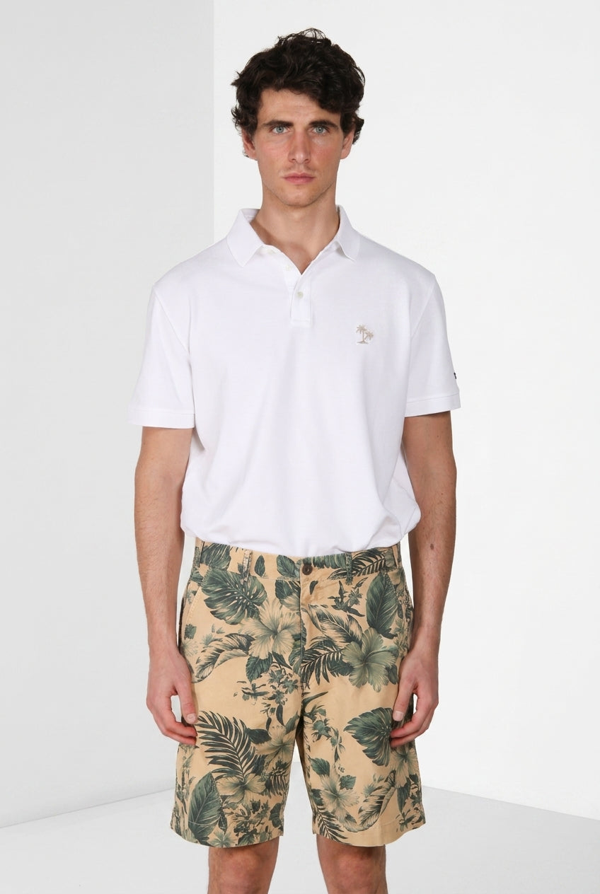 Leopardi polo uomo in piquet ①