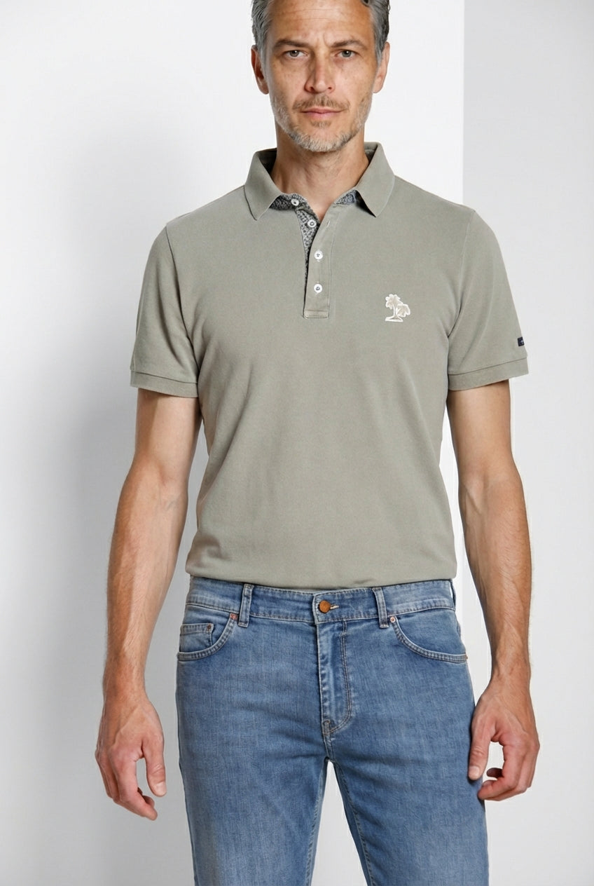 Leopardi Delamere Herren Polohemd aus Piquet