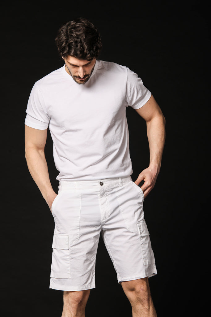 Bild 4 ein Mason's Herren-T-Shirts, Modell Tom MM, in Weiß und mit regular Passform