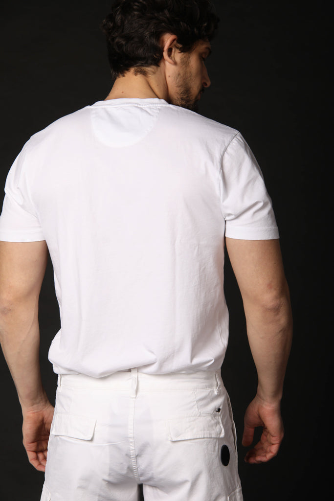 Bild 5 ein Mason's Herren-T-Shirts, Modell Tom MM, in Weiß und mit regular Passform