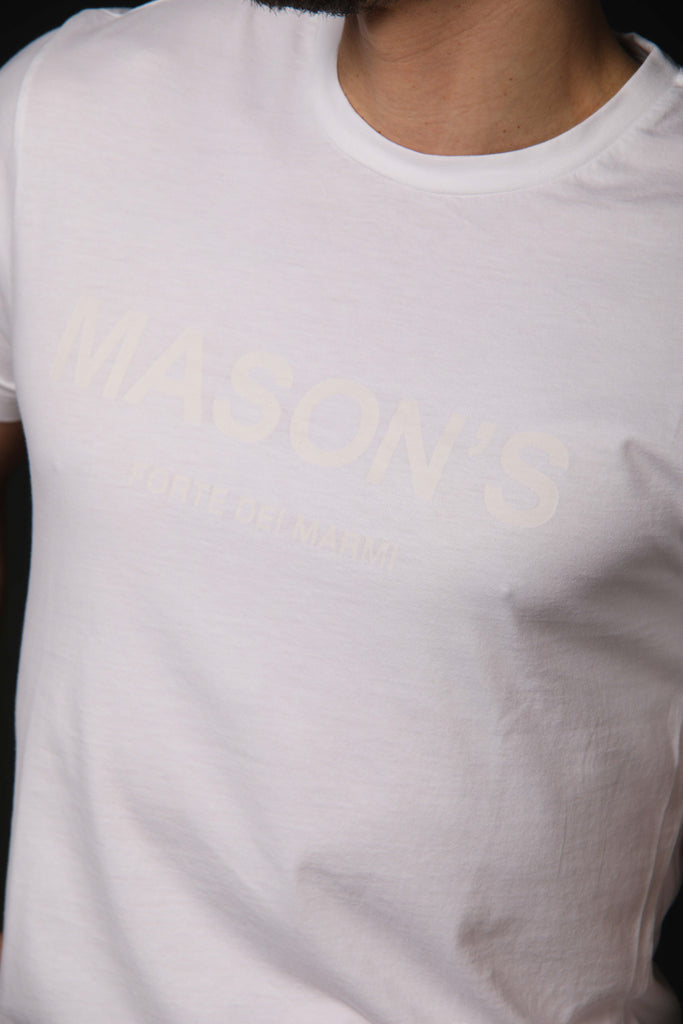 Bild 3 des Herren-T-Shirts, Modell Tom MM in Weiß, Regular-Fit von Mason's