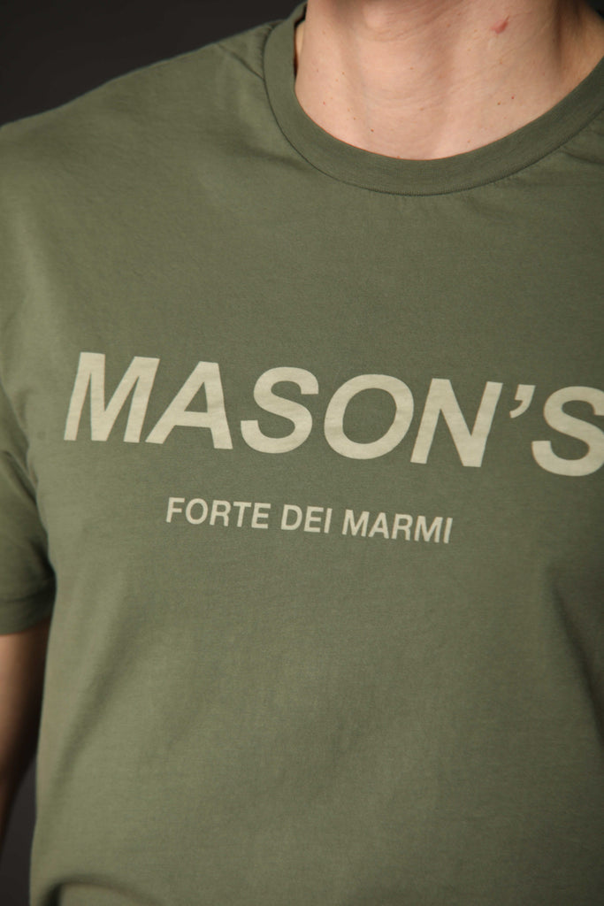 Bild 2 des Herren-T-Shirts, Modell Tom MM in Grün, Regular-Fit von Mason's