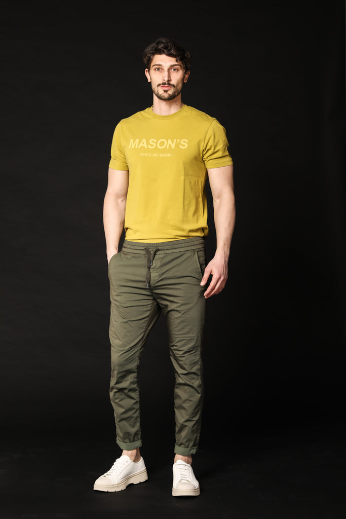 Bild 2 des Herren-T-Shirts, Modell Tom MM in Limettengrün, Regular-Fit von Mason's