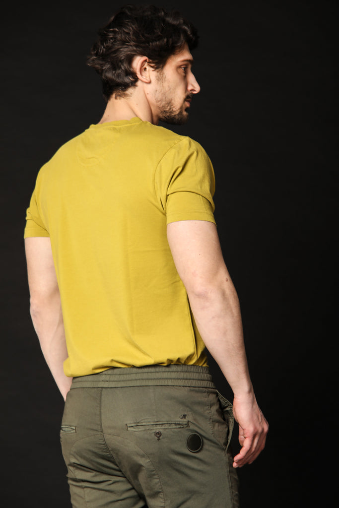 Bild 5 des Herren-T-Shirts, Modell Tom MM in Limettengrün, Regular-Fit von Mason's