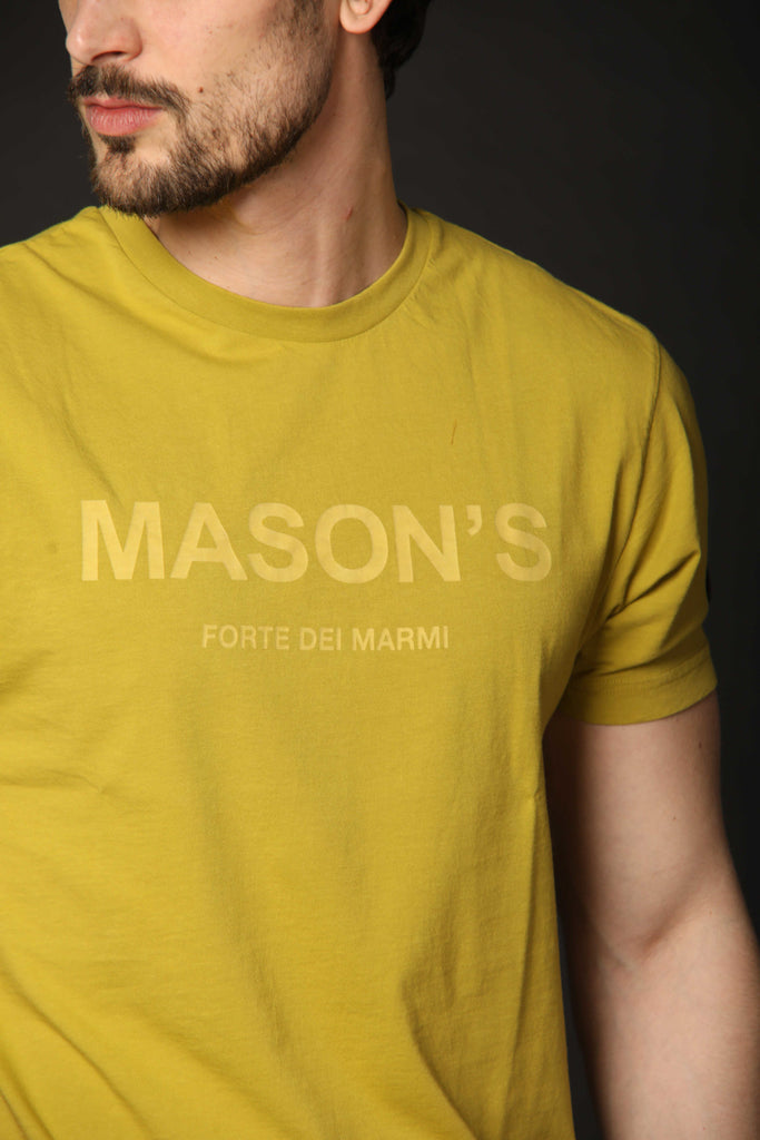 Bild 3 des Herren-T-Shirts, Modell Tom MM in Limettengrün, Regular-Fit von Mason's