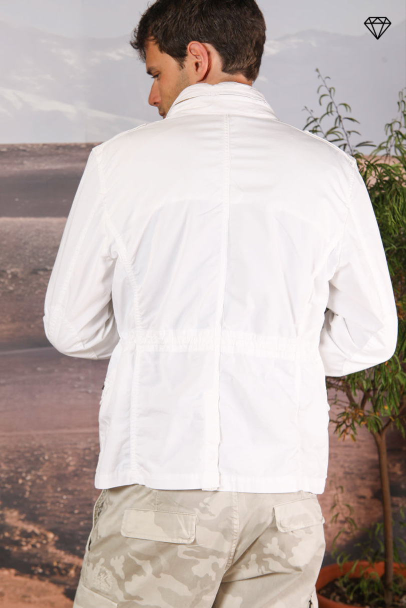 Field Jacket M74 uomo in twill di cotone pima leggero stretch ①