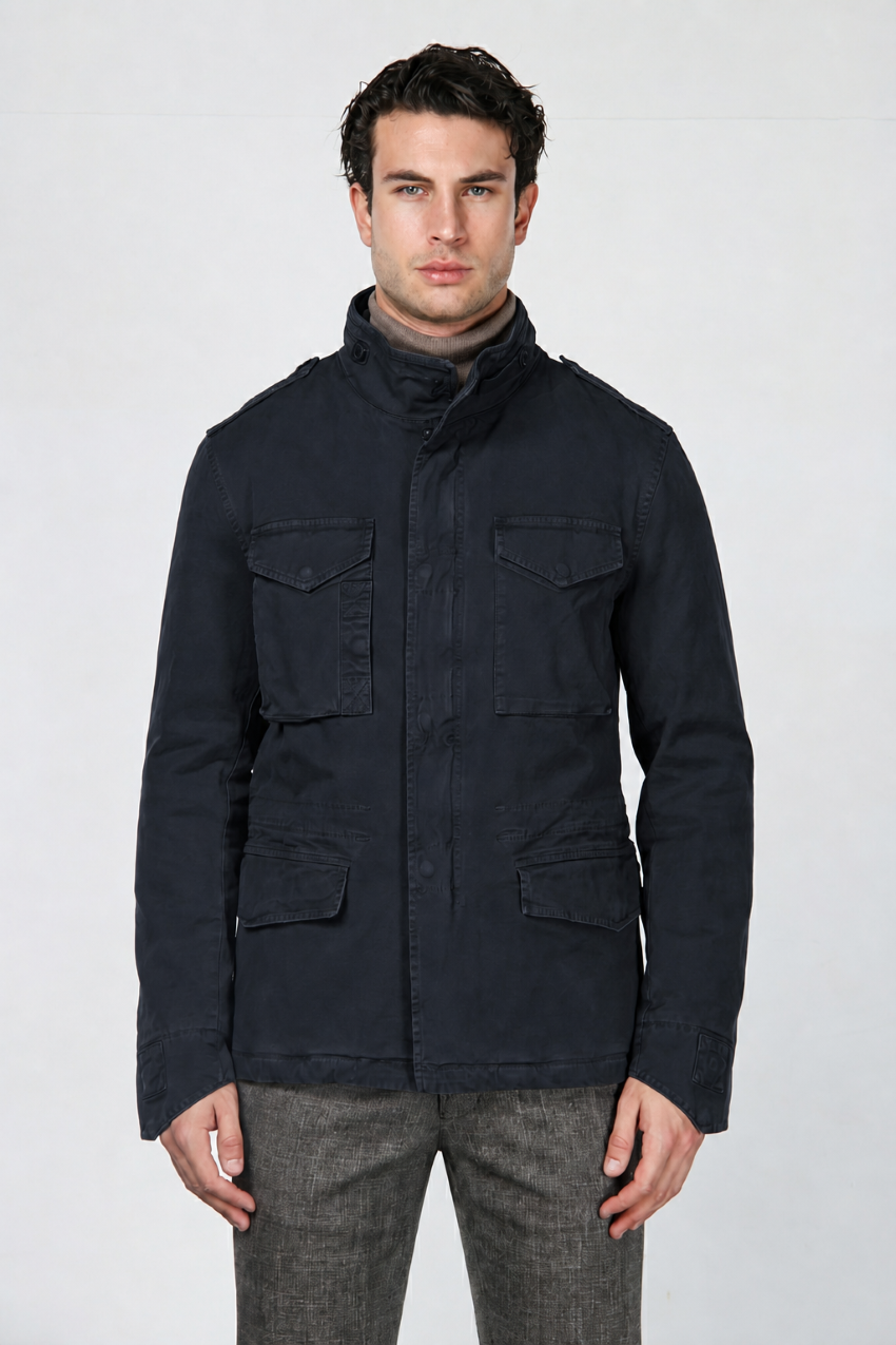 Field Jacket M74 uomo in broken stretch