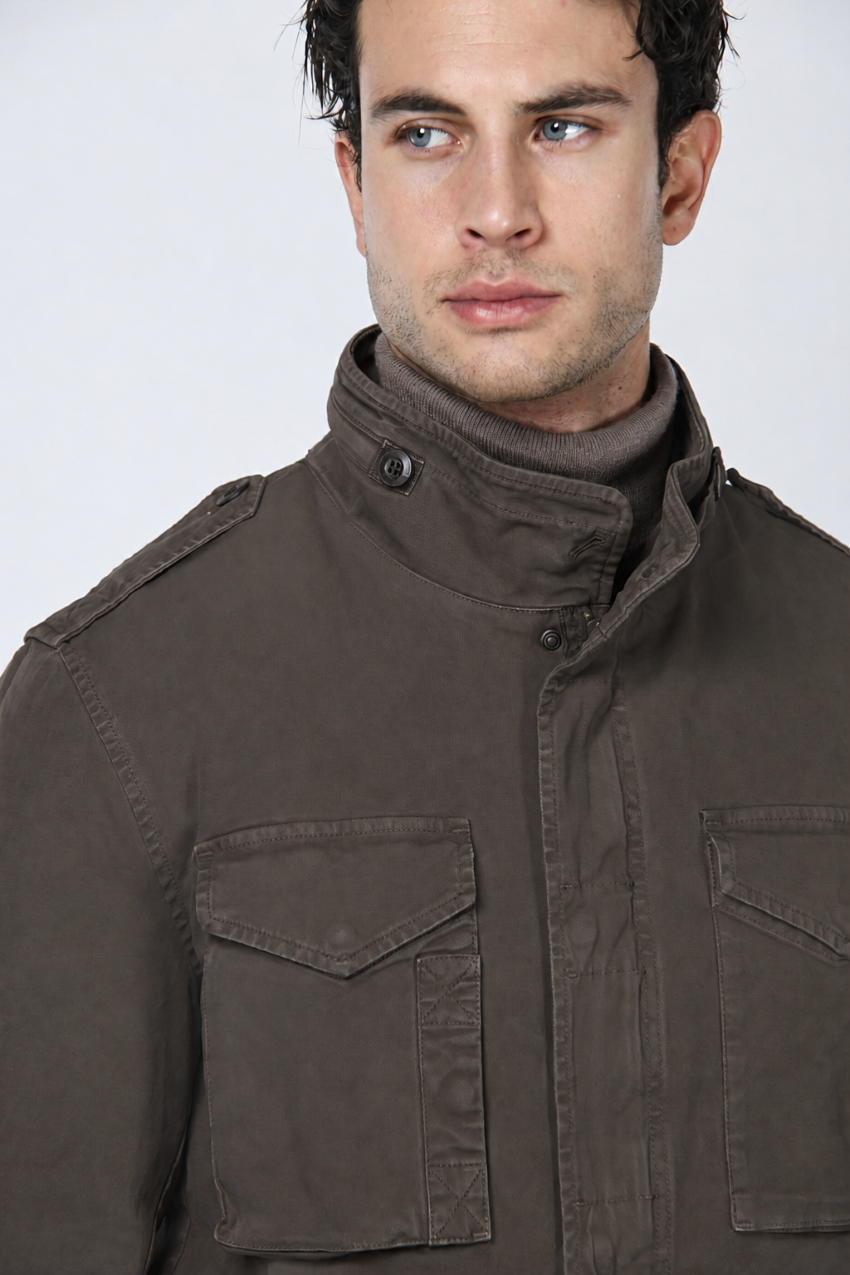 Field Jacket M74 uomo in broken stretch