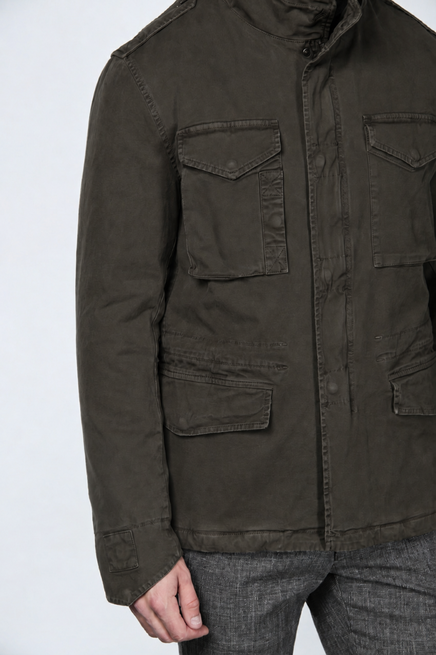 Field Jacket M74 uomo in broken stretch