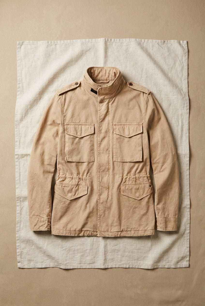 Field Jacket M74 uomo in canvas oxford ①