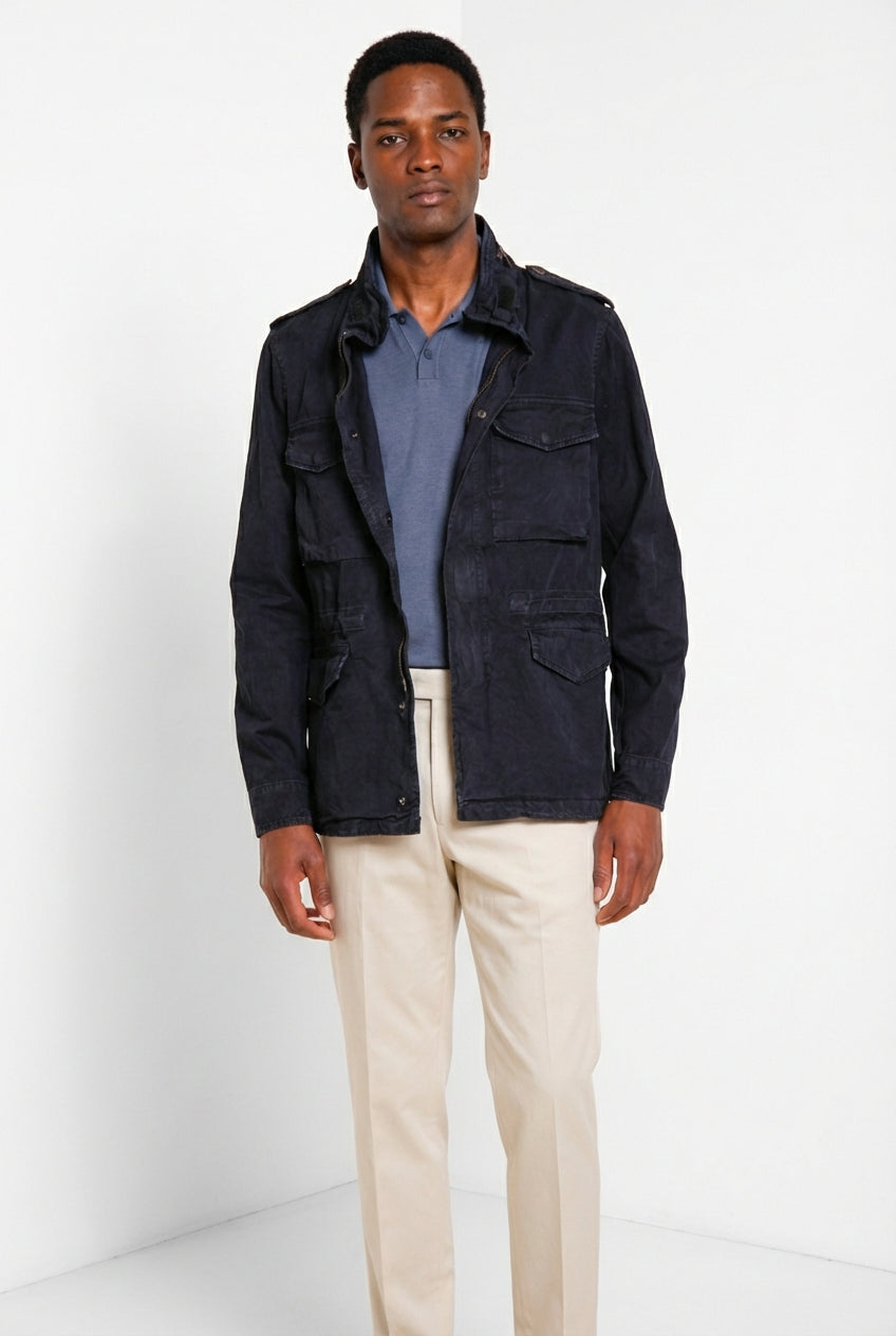 Field Jacket M74 uomo in canvas oxford ①