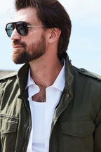 Field Jacket M74 uomo in canvas oxford ①