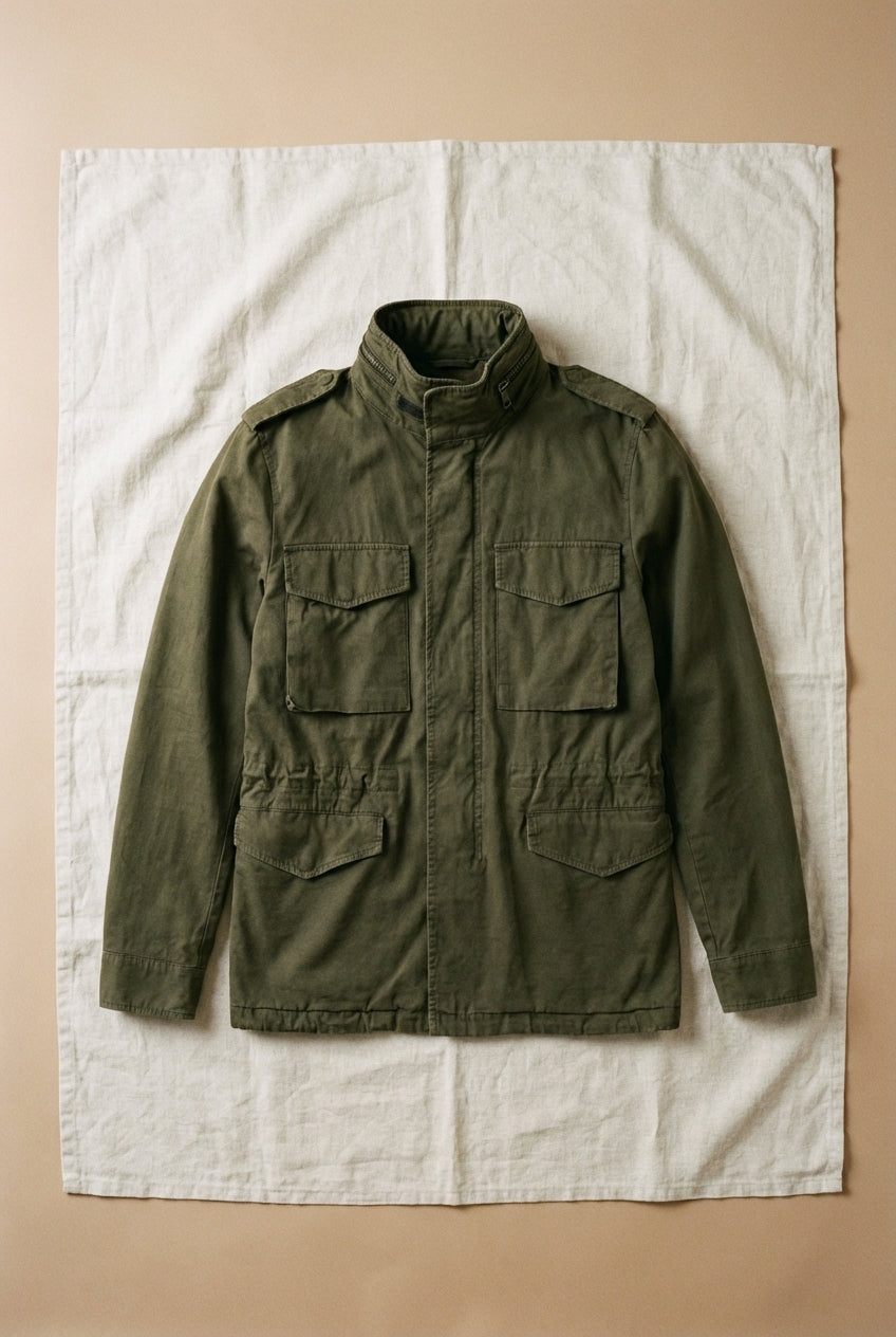 Field Jacket M74 uomo in canvas oxford ①