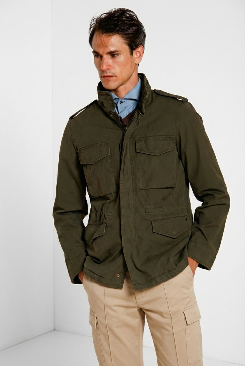 Field Jacket M74 uomo in canvas oxford ①