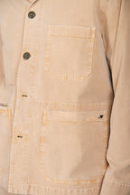 Detroit M74 Overshirt Herren aus geflammtem Panama