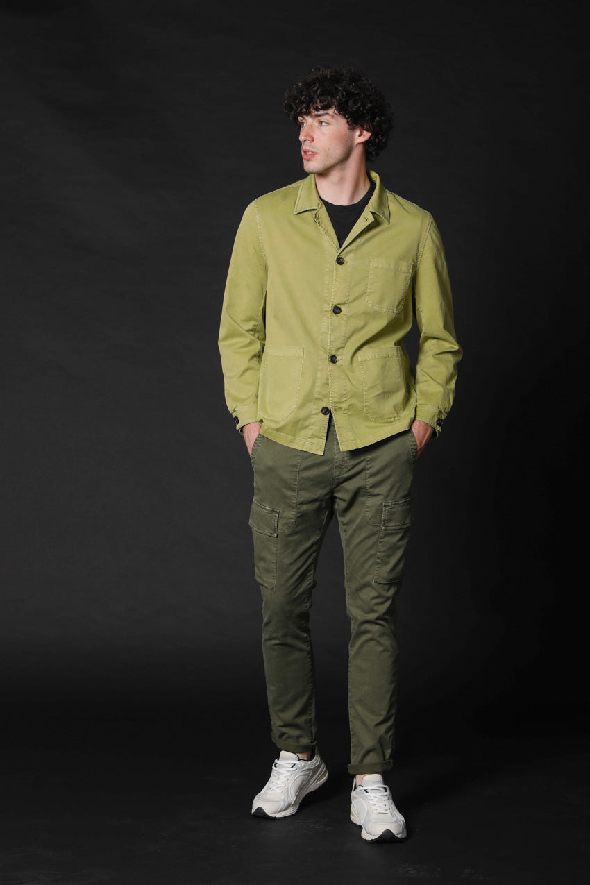 M74 Work Jacket field jacket uomo logo edition in cotone e tencel ①