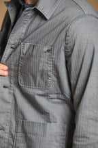 James overshirt uomo in cotone chevron