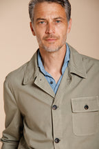 Work Jacke Overshirt Mann aus Canvas Oxford ①