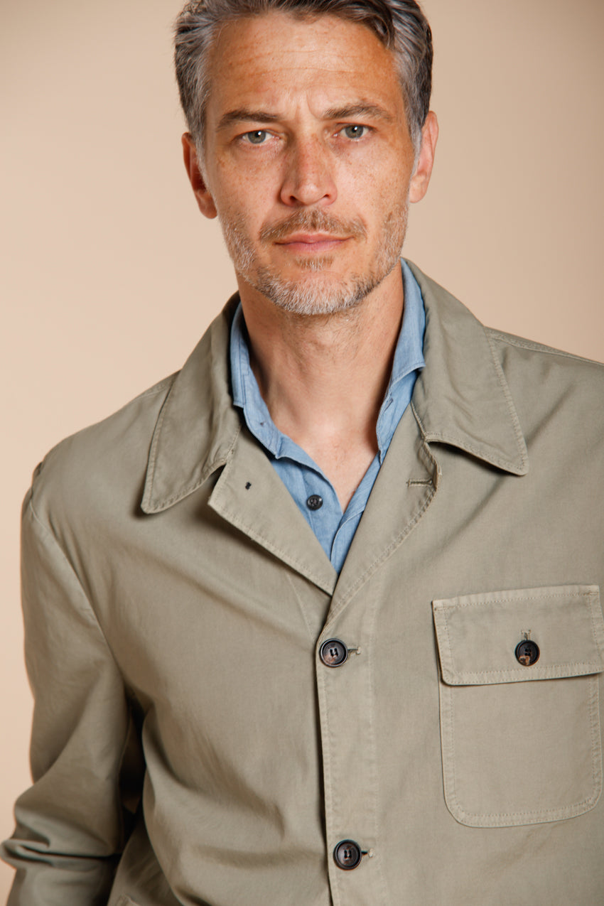 Work Jacke Overshirt Mann aus Canvas Oxford ①