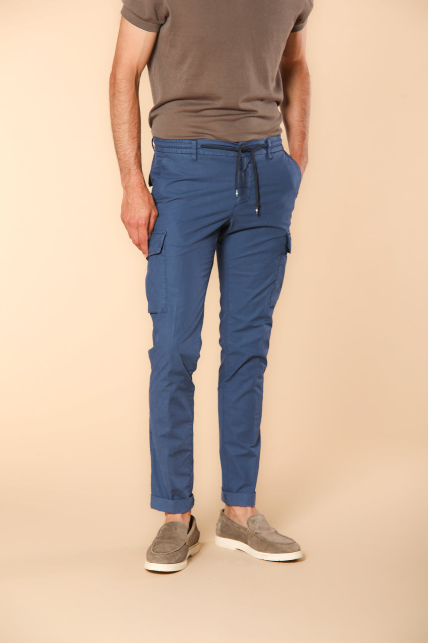 Chile Jogger pantalone cargo uomo in tela paracadute extra slim fit