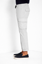 Chile Jogger pantalone cargo uomo in tela paracadute lyocell e cotone extra slim fit