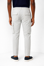 Chile Jogger pantalone cargo uomo in tela paracadute lyocell e cotone extra slim fit