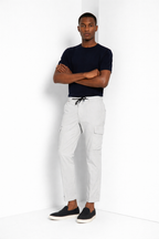 Chile Jogger pantalone cargo uomo in tela paracadute lyocell e cotone extra slim fit