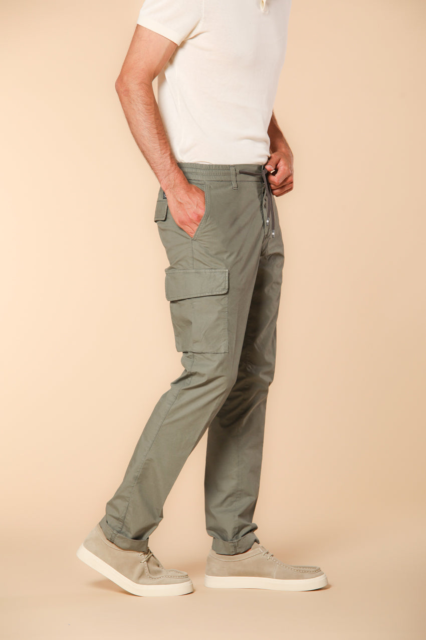 Chile Jogger pantalone cargo uomo in tela paracadute extra slim fit