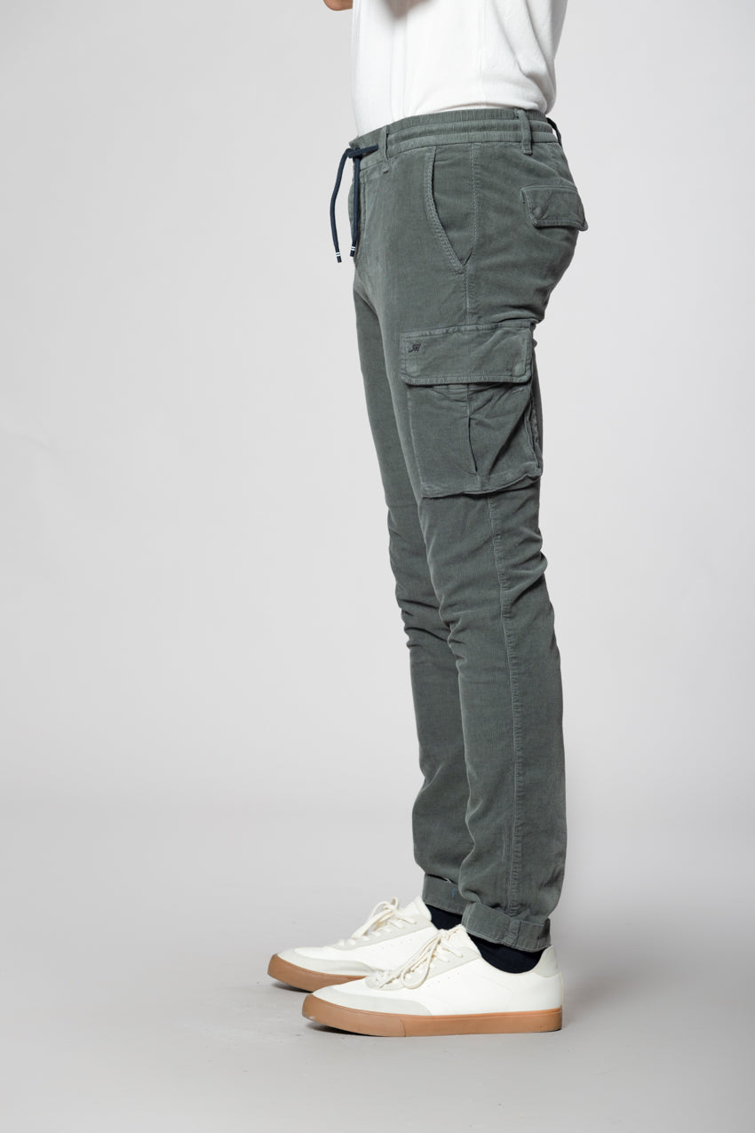 Chile Jogger Herren-Cargohose aus 1500-Rippen-Samt extra slim fit